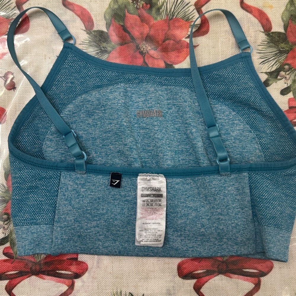 Gymshark Teal Sports Bra - Picture 5 of 8